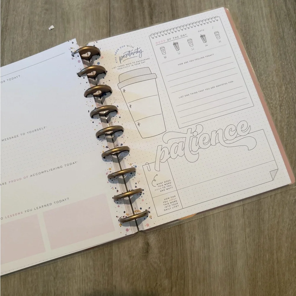 The Happy Planner - Coral Abstract Design
